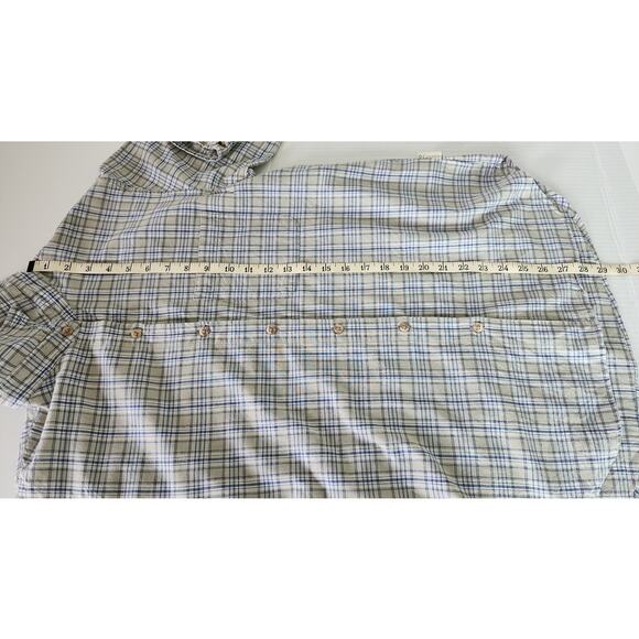 Columbia VTG Multicolor Plaid Cotton Button Up Long Sleeve Collared Shirt W Med - Picture 5 of 10
